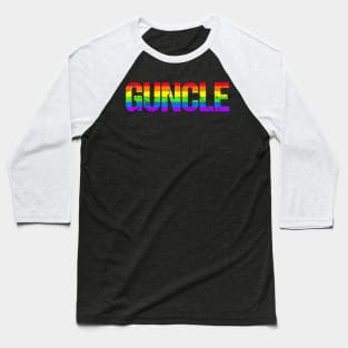 Guncle Definition Gay Uncle Pride Month Lgbtq Lgbt Baseball T-Shirt